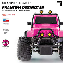 Load image into Gallery viewer, SHARPER IMAGE RC All Terrain Phantom Destroyer Toy Car, Off Road Action Rugged Roll Bar Design, Quick Response 2.4 GHz Wireless Remote Control, Built-in Radio Frequencies for Racing, Great for Kids
