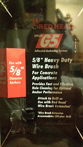 Red Head G5 5/8 inch wire brush for concrete in its retail pack