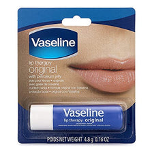 Load image into Gallery viewer, Vaseline Lip Therapy Stick, Original | Original Petroleum Jelly Vaseline Lip Balm for Soft Lips | 4.8g
