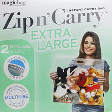 Load image into Gallery viewer, 2x Large Zip N&#39; Carry Extra Large Instant Carry Bags
