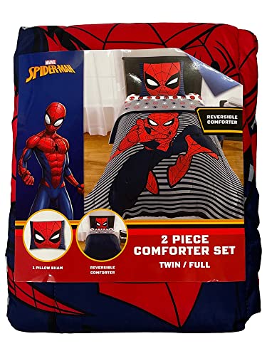 Spider-Man 2 piece twin/full comforter set in its package