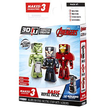 Load image into Gallery viewer, 3D Character Creator Marvel Avengers Basic Refill Pack Novelty Toy
