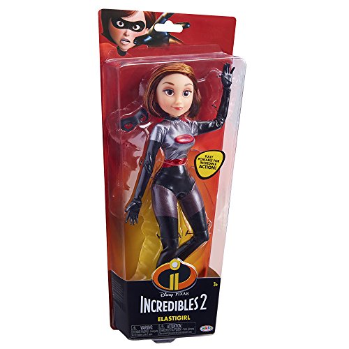 The Incredibles 2 Elastigirl Action Figure 11” Articulated Doll in Deluxe Silver Costume and Mask