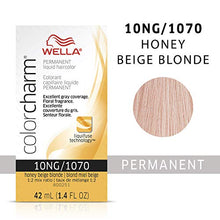 Load image into Gallery viewer, Wella Color Charm Permanent Liquid Hair Color for Gray Coverage Liquid 1070/10NG Honey Blonde
