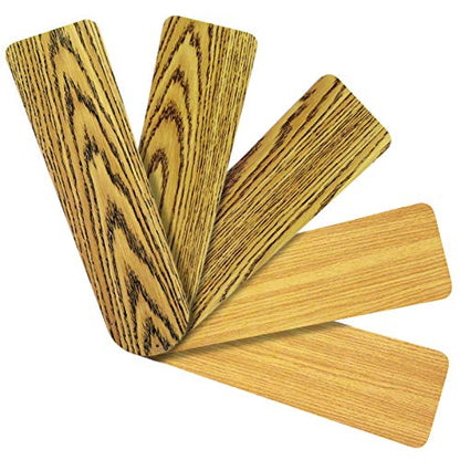 Replacement Blades for 52" Ceiling Fan Pecan/Teak Reversible 5-pack AirWin 236-B01