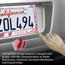 Load image into Gallery viewer, Auto Drive Cherry Marble Gel License Plate Frame
