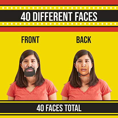 Selfie Props Celebrity Face Mat Party Photo Prop Coasters, Set of 20