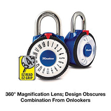 Load image into Gallery viewer, Master Lock 1588D Locker Lock Combination Padlock with Magnification Lens, 1 Pack, Assorted Colors
