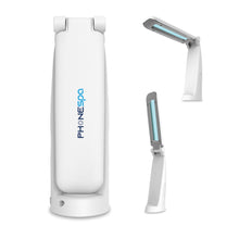 Load image into Gallery viewer, PhoneSpa Convenient, Portable, and Foldable UV-C Light Sanitizer That’s USB Chargeable for Home, Car, or Travel Purposes EPA Est. 96641-CHN-001
