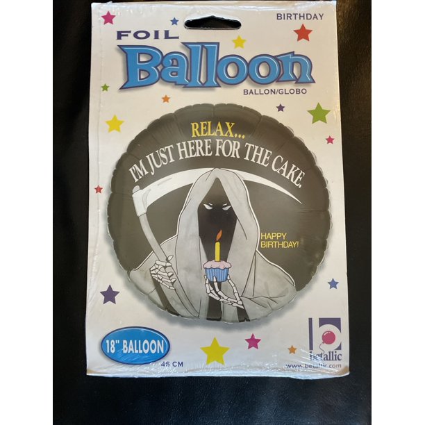 Grim Reaper Happy Birthday 18" Mylar Balloon