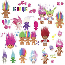 Load image into Gallery viewer, RoomMates RMK3062SCS Good Luck Trolls Peel and Stick Decals Wall Decorations, Multicolored
