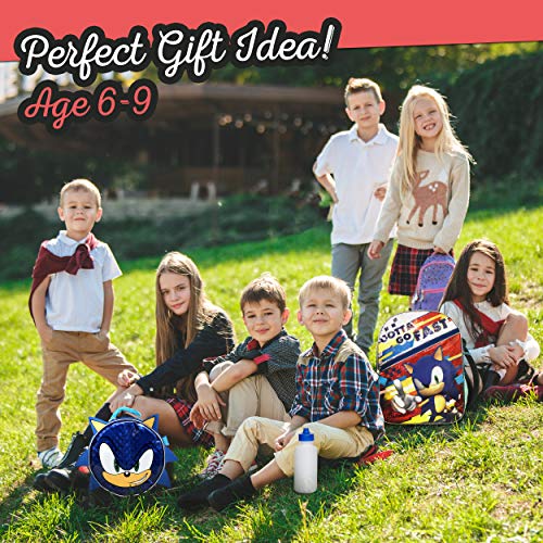 Boys 4PC Sonic the Hedgehog Licensed Backpack and Lunch Set - Realmdrop Shop