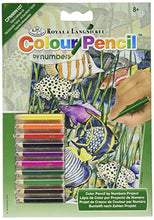 Load image into Gallery viewer, ROYAL BRUSH Mini Colour Pencil by Number Kit 5&quot;X7&quot;-Tropical Underwater Life

