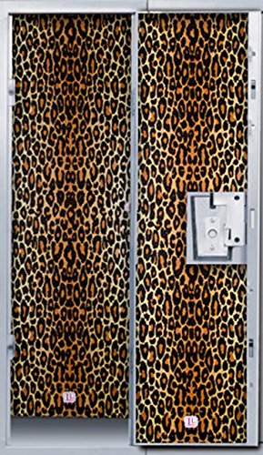 Darice 4 Panels Locker Lookz Leopard Design Wallpaper