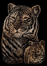 Load image into Gallery viewer, ROYAL BRUSH COPMIN-102 Mini Copper Foil Engraving Art Kit, 5 by 7-Inch, Tiger and Cub
