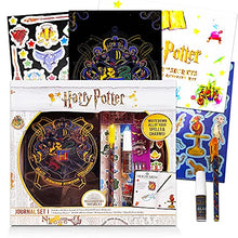 Load image into Gallery viewer, Harry Potter Journal and Pen Set ~ Premium Harry Potter Diary, Pen, Stickers, Gems, and More!
