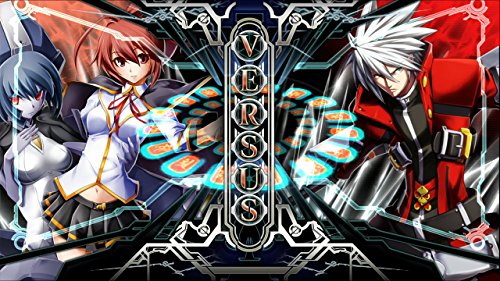 Versus screen with two girls facing a white-haired man in red