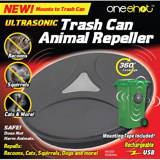 1-Shot Rechargeable Trash Can Animal Repeller