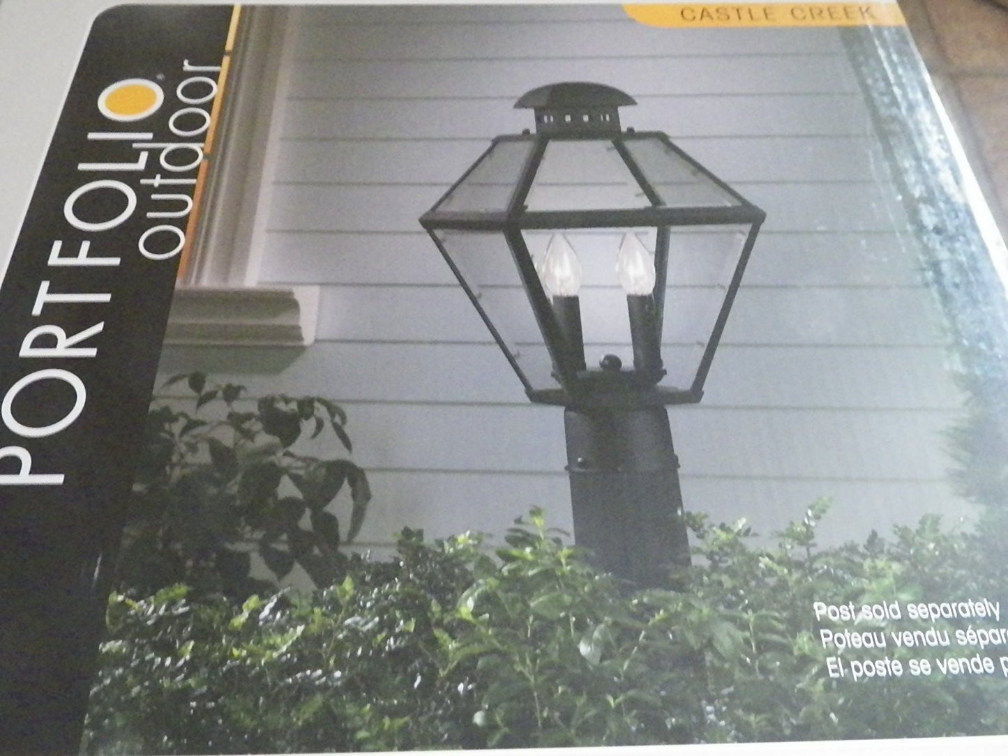 Portfolio  Castle Creek Mystic Black Traditional Post Light Item #337208  Model #LWS1601D