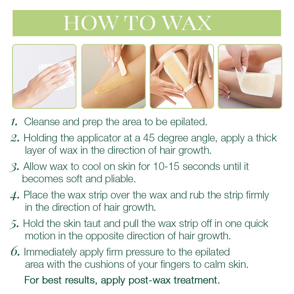 How to wax: four photos and six steps from prepping skin to pulling the strip