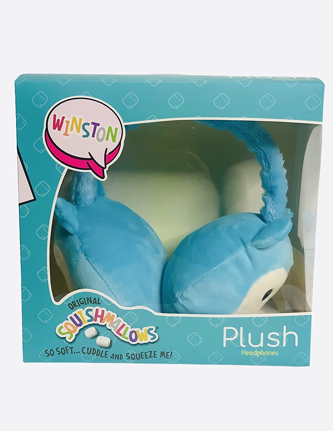 KellyToy Squishmallows Plush Headphones Cam, Winston, Hans, Lola for Adults, Children, Toddlers - Realmdrop Shop