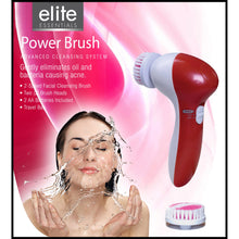 Load image into Gallery viewer, Elite Essentials Dual Speed Facial Cleansing Power Brush - (Includes 2 Heads &amp; Travel Bag)

