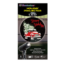 Load image into Gallery viewer, Holiday Time 3-Function LED Old Time Truck with Christmas Tree Projector, with Outdoor Adaptor
