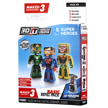 Load image into Gallery viewer, 3DIT Character Creator DC Comics Style 2 Basic Refill Pack Novelty Toy
