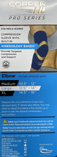 Load image into Gallery viewer, Copper Fit Pro Series Performance Compression Elbow Sleeve, Blue, Large
