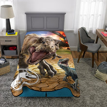 Load image into Gallery viewer, Jurassic World Kids Blanket, Plush Microfiber, Twin/Full Size
