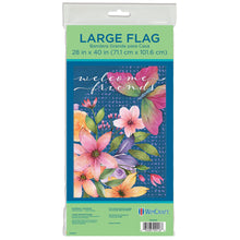 Load image into Gallery viewer, Hummingbird Haven Floral Grdnflag Large
