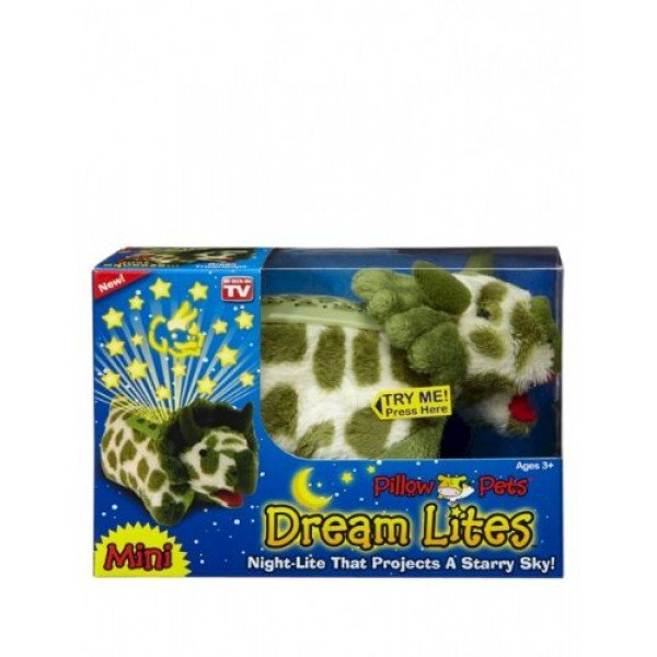 Pillow Pets Dream Lites Mini Green Triceratops