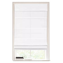 Load image into Gallery viewer, Light Filtering Cordless Roman Window Shade White 64 Inches (L), 27 Inches (W) - Lumi Home Furnishings

