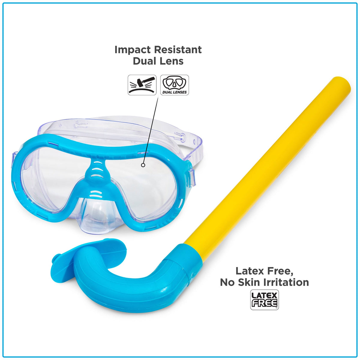 Dolfino Octopus Blue Unisex Dive Set for Children