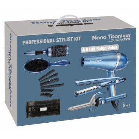 BaByliss Pro Nano Titanium 6 Pieces Pro Stylist Kit UPC: 778988574027