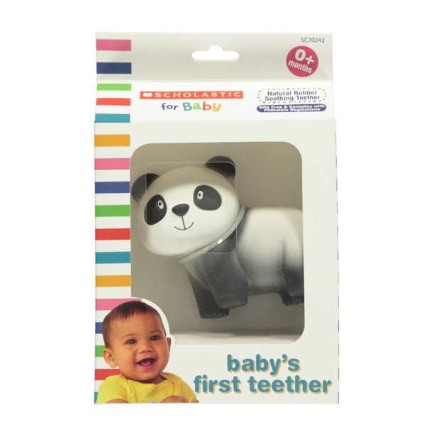 Cribmates Baby's First Teether - white/black, Panda