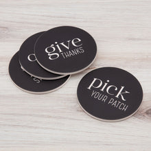 Load image into Gallery viewer, Way to Celebrate Round Drink Coasters, Ceramic, Give, 4-Pack, Multi-Color
