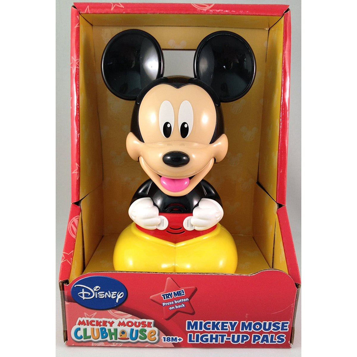 Mickey Mouse Clubhouse Light-Up Pals figure in its red and yellow box