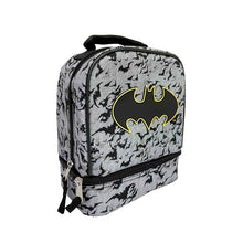 Load image into Gallery viewer, Kids Warner Brothers Batman Dual Compartment Drop Bottom Lunch Bag for Boys
