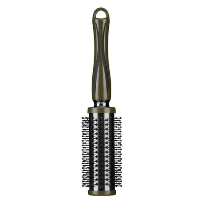 Wild Primrose by Conair Hot Curling Nylon Round Hairbrush for Top-Rated Smooth Waves or Curls in Olive Green, 1ct