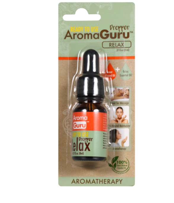 Aroma Guru Scented Aromatherapy Droppers, 0.27 fl.oz. Bottles - Realmdrop Shop