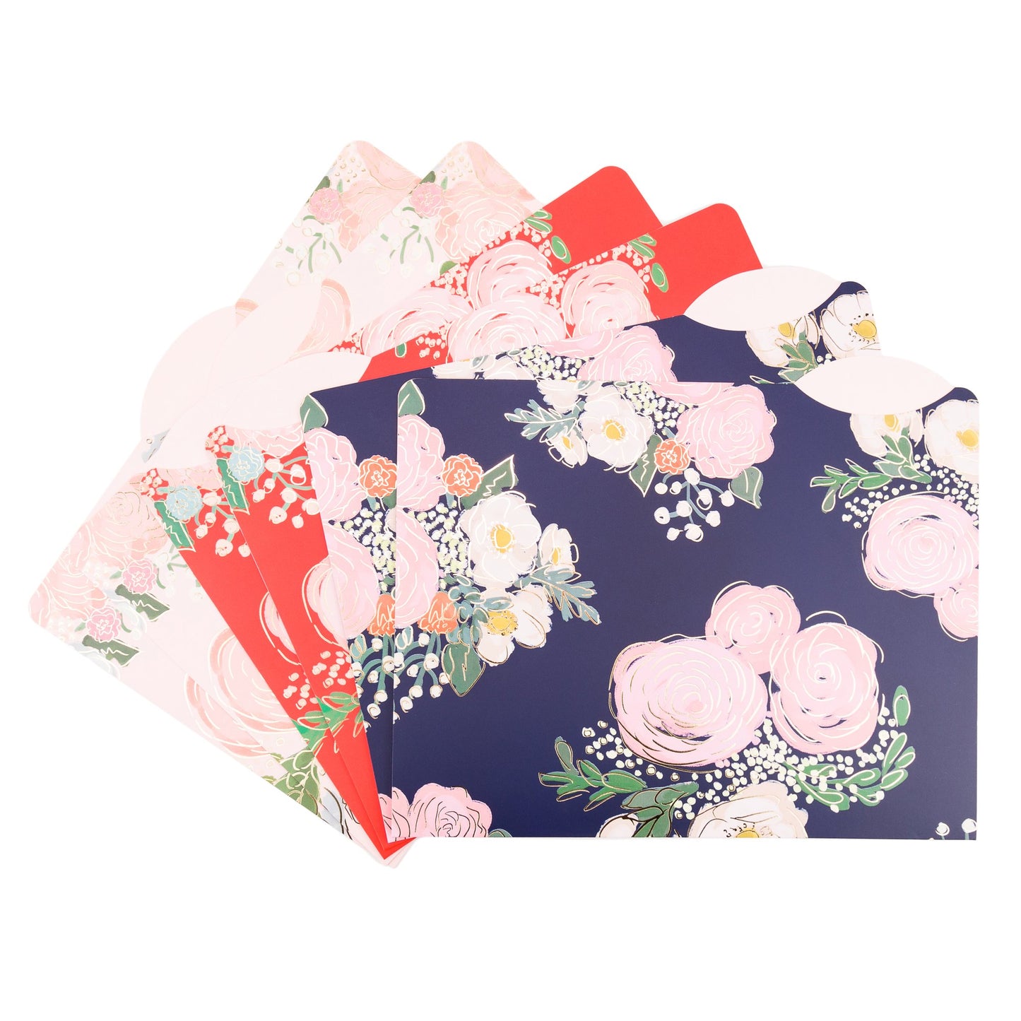 U Brands 6 Count Bright Floral Fashionable Decorative Office File Folders