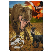 Load image into Gallery viewer, Jurassic World Kids Blanket, Plush Microfiber, Twin/Full Size
