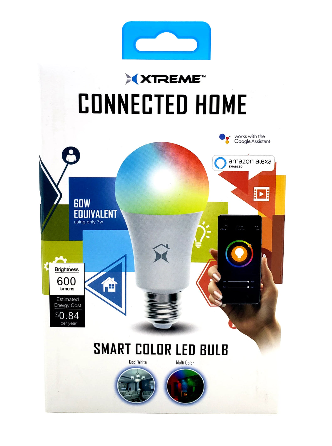 Xtreme Connected Home Smart LED Bulb (Multi-Colored)