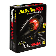 Load image into Gallery viewer, BaBylissPRO Italia Brava Travel Size Ceramic &amp; Ionic Hair Dryer, 2000 Watts, Black BABFB1BK
