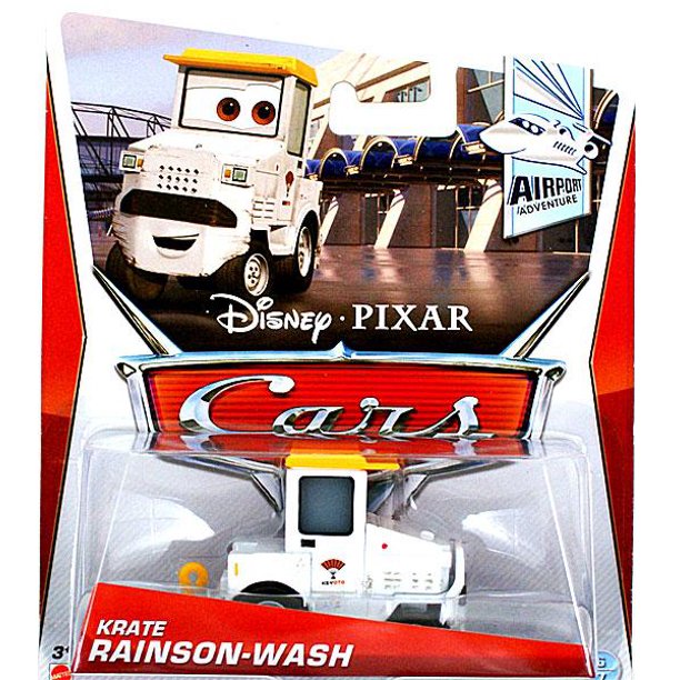 Disney Pixar Cars Airport Adventure 1:55 Scale Die Cast Vehicle Krate Rainson-Wash
