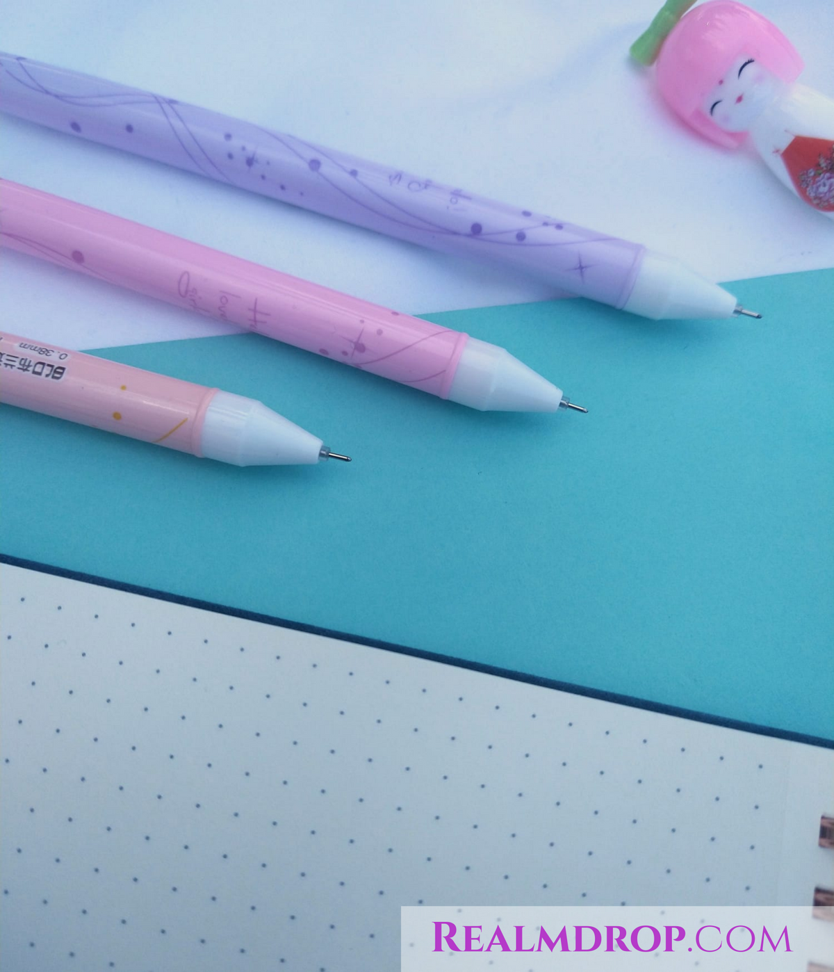 Kokeshi Japanese Doll Pens