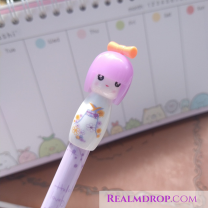 Kokeshi Japanese Doll Pens