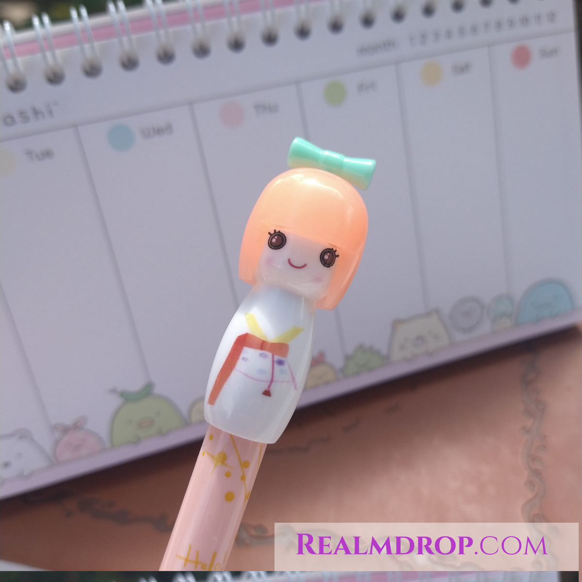 Kokeshi Japanese Doll Pens
