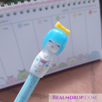 Kokeshi Japanese Doll Pens